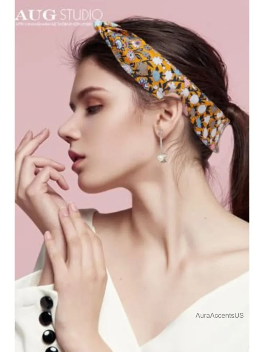 100% Mulberry Silk Fashion Scarf Hair Ribbon Necktie Handbag Scarf for Women